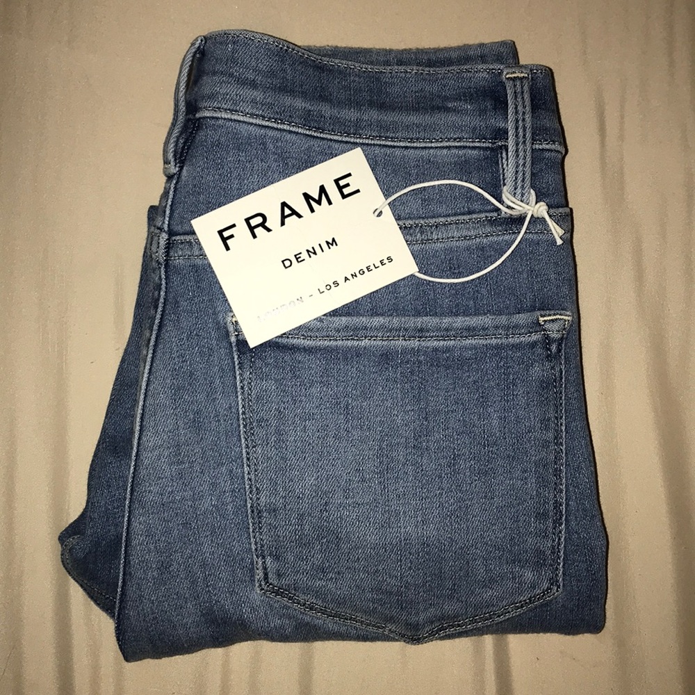 Frame Denim Jeans Ali High Rise Cigarette Riptide - Picture 8 of 8